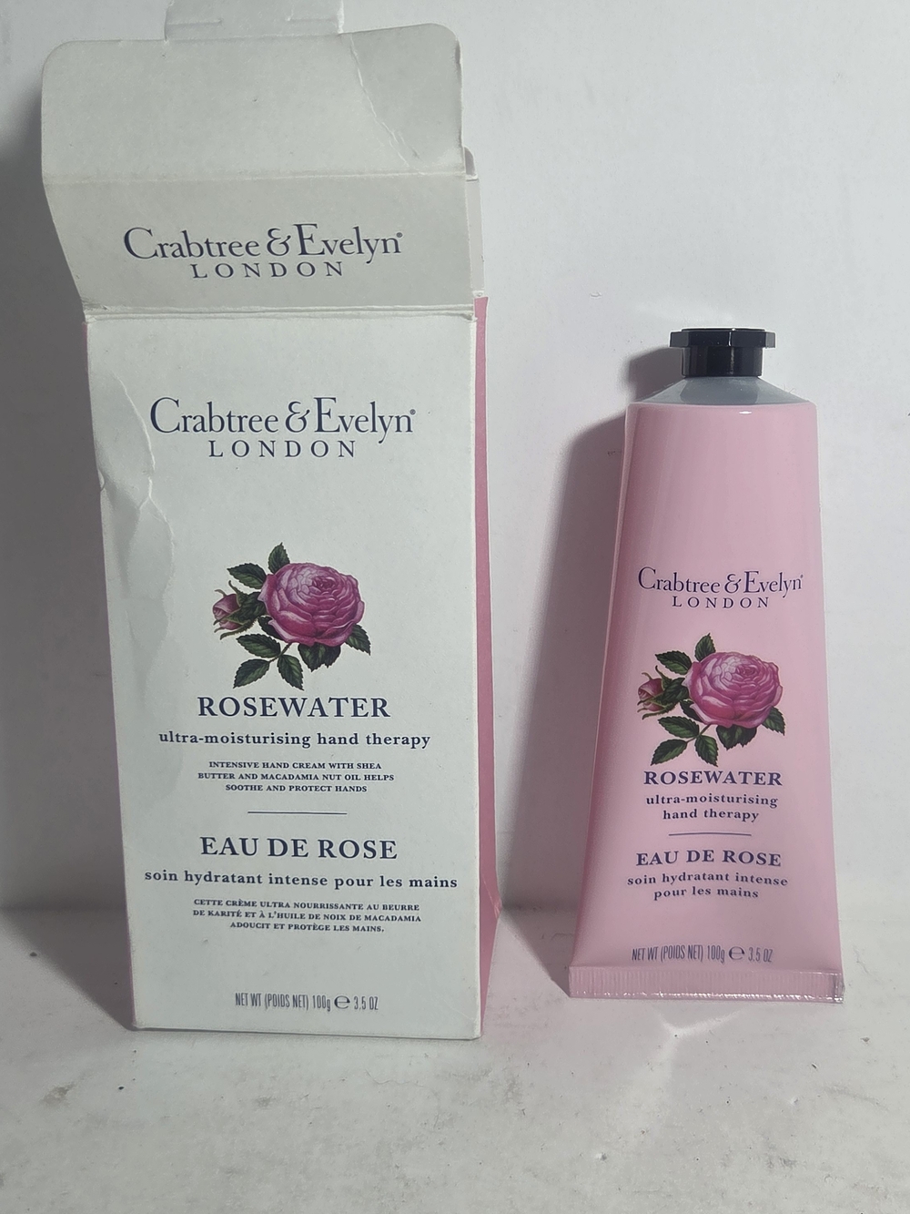 Crabtree & Evelyn Rosewater Ultra-Moisturising Hand Therapy Cream 100g / 3.5 oz